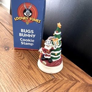 NEW LOONEY TUNES VINTAGE 1998 XMAS COOKIE STAMP